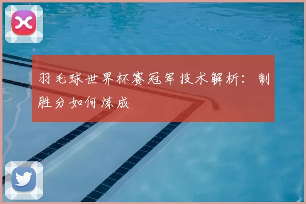 羽毛球世界杯赛冠军技术解析:制胜分如何炼成
