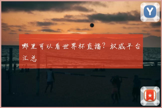 哪里可以看世界杯直播?权威平台汇总