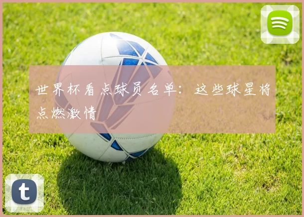 世界杯看点球员名单:这些球星将点燃激情
